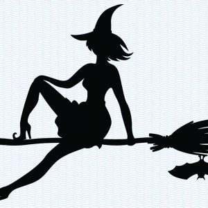 Witch on a broom