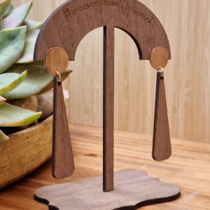 Wood Hanging Earrings 3 (stand not included)
