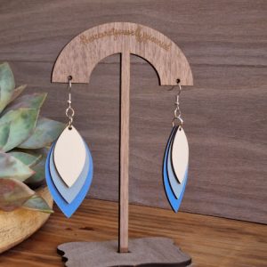 Wood Hanging Earrings 5 (stand not included)