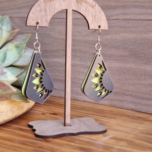 Wood Hanging Earrings 5 (stand not included)