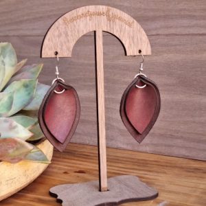 Leather Earrings 2 (Stand not included)