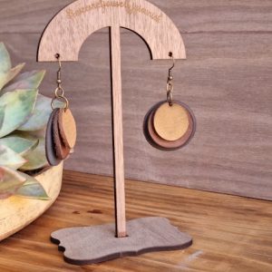 Leather Earrings 3 (Stand not included)