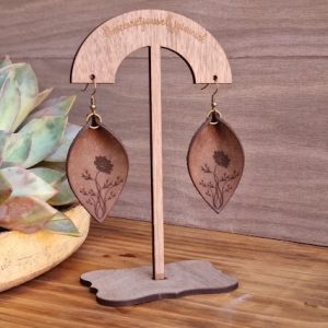 Leather Earrings 4 (Stand not included)