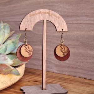 Leather Earrings 5 (Stand not included)