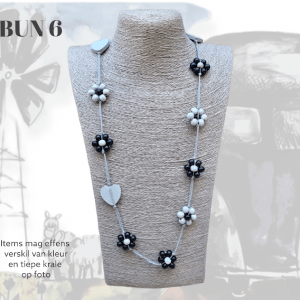 Fine Flower and Heart Necklace