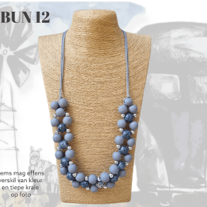 Blue and Gray Necklace