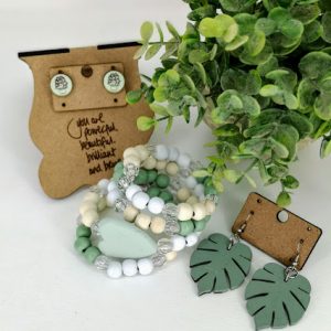 Wire Bracelet & 2 Sets of Earrings Combo