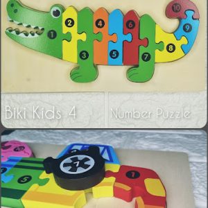 Number Puzzle Crocodile