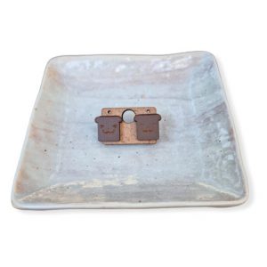Burned Toast Studded Earrings