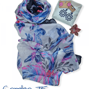 Zoe Scarf & 2 Pairs of Earrings