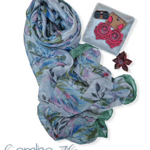 Zoe Scarf & 2 Pairs of Earrings