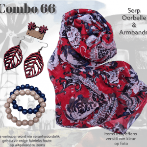 Scarf, Earring & Bracelet Combo