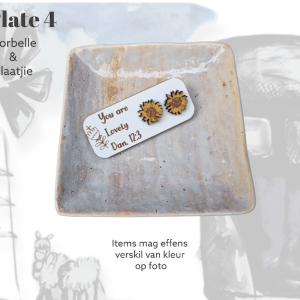 Verse Gift Plate Sunflowers