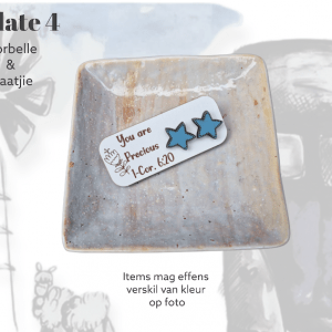 Verse Gift Plate Blue Star