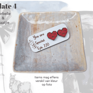Verse Gift Plate Lined Heart