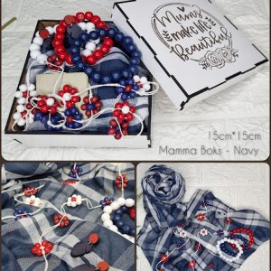 Gift Box, Scarf, Earrings, Necklace and Bracelet Combo