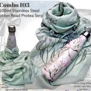 Water Bottle and Scarf Combo