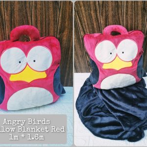 Angry Bird Pillow Blanket Red